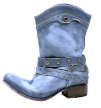 WesternStiefelette Blau von Nobrand